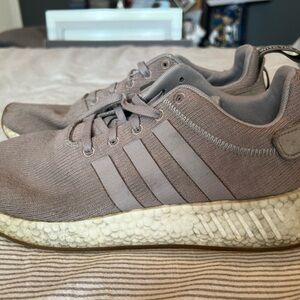 Adidas Men's Taupe and Cream Sneakers